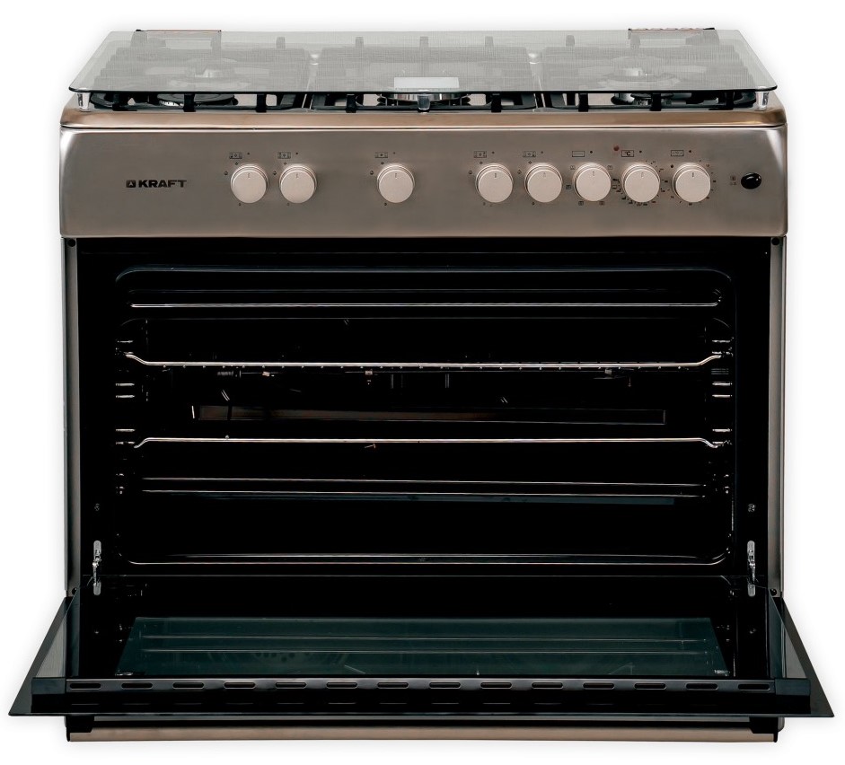 5351538 Газовая плита Kraft KF-FSK9407AEXI серый STDN-0090546 - Вид №2