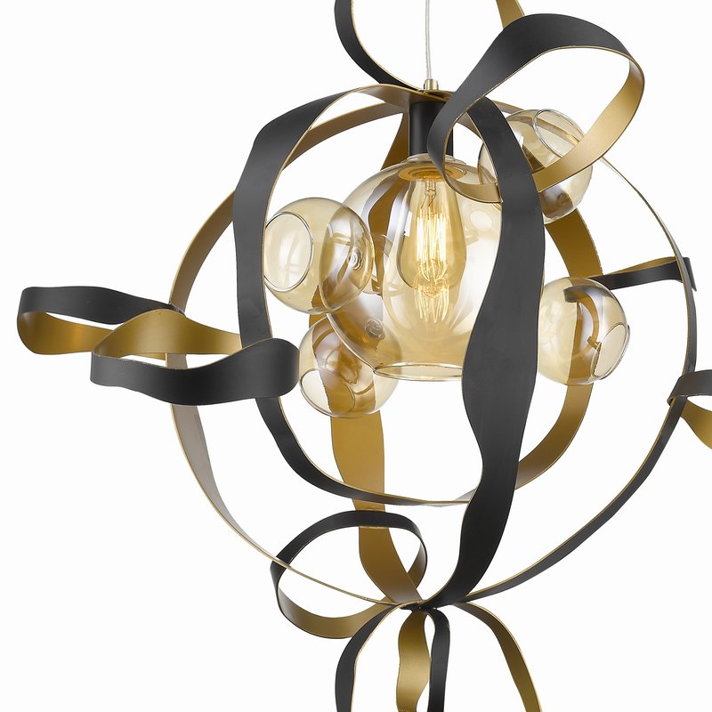 Подвесной светильник P68057L black/gold от Delight Collection DELIGHT COLLECTION ДИЗАЙНЕРСКИЕ 243783 Золото  - Вид №1