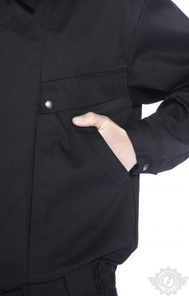 61514 Костюм "Страйк" летний черный  Одежда для охранных структур  размер 44-46/170-176 Спецодежда  - Вид №9
