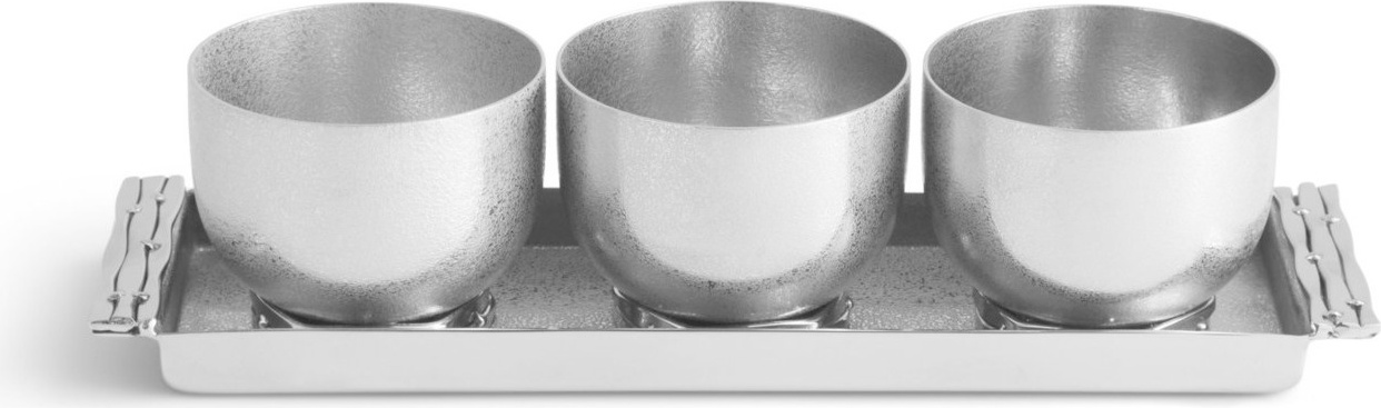 10650277 Michael Aram Набор чаш Michael Aram "Мираж" 8см, 3шт Сталь нержавеющая 