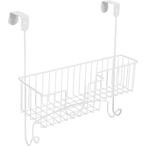 Держатель утюга и гладильной доски с корзиной 33x16.15x33 см сталь цвет белый