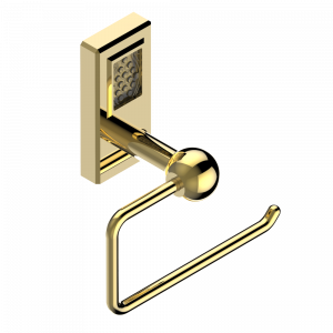 A2B-538A Бумагодержатель настенный без крышки Thg-paris Metropolis с рукоятками Золото