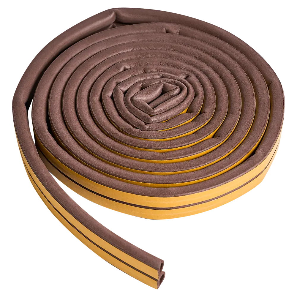 Уплотнитель EPDM для окон и дверей самоклеящийся MONLID D-профиль 6 м цвет коричневый STLM-2163940