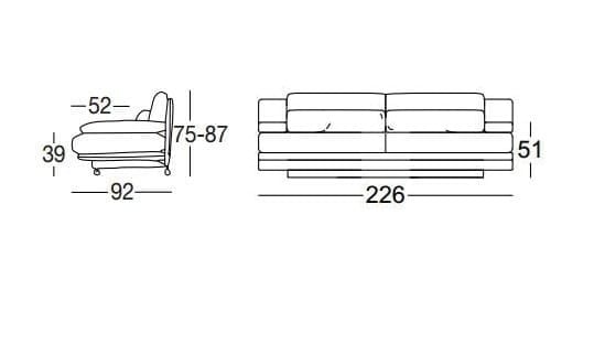 3-местный линейный диван Rolf Benz Rolf benz 6500 ARCH-00122411 - Вид №5