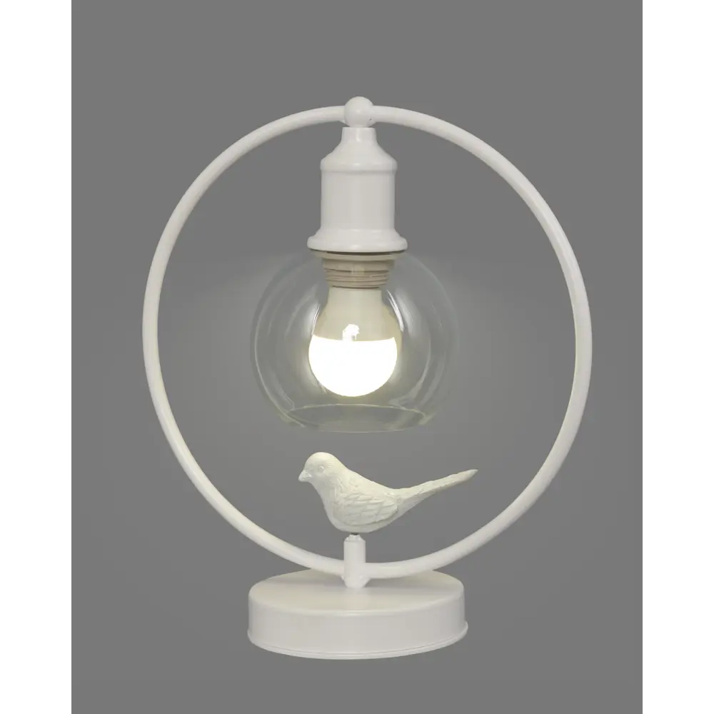 Настольная лампа Vitaluce Птички 1 лампа 2м² Е27 цвет белый матовый STLM-2036628 - Вид №3