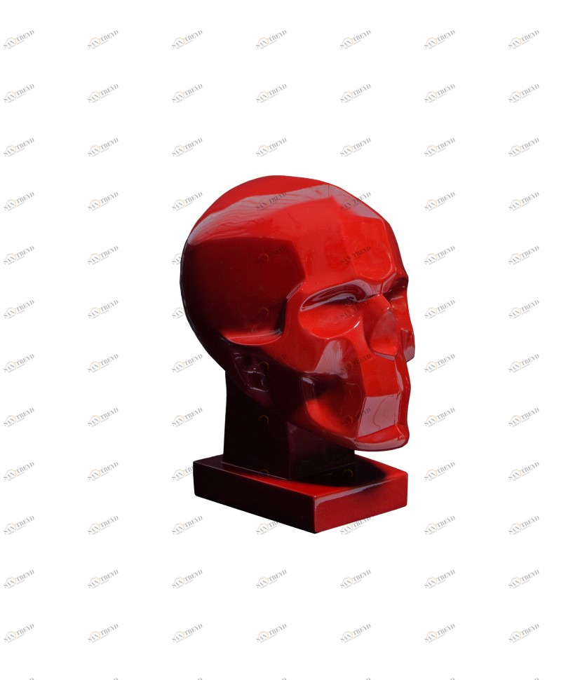 Статуэтка красная "Череп" ICON DESIGNE  178165 Красный 