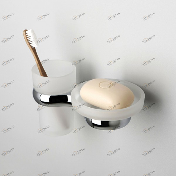 Держатель для стакана и мыльницы WasserKRAFT (Германия) Berkel 6826 sun-id-561166