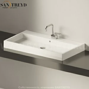 5051INC.9016 Накладная раковина под столешницу  прямоугольная Ceramica Flaminia Acquagrande