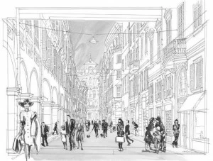 Tecnografica Пейзаж обои Collezioni d'arte 58972