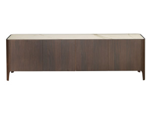 Шкаф из термообработанного кокса из дуба с распашными дверцами