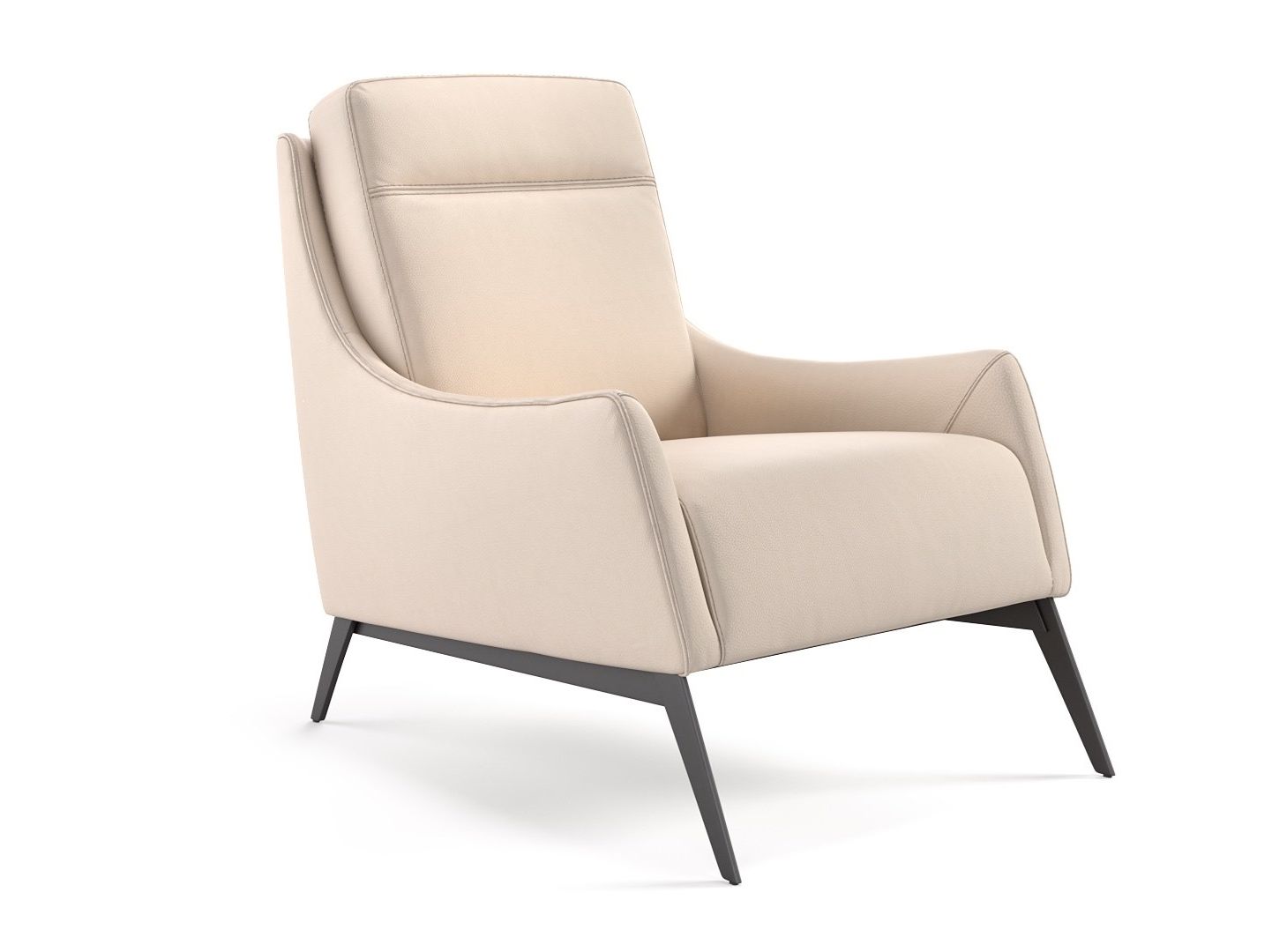 Кожаное кресло с подлокотниками Sofanella Piana ARCH-00115111