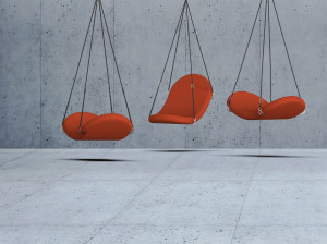 Тканевое подвесное кресло