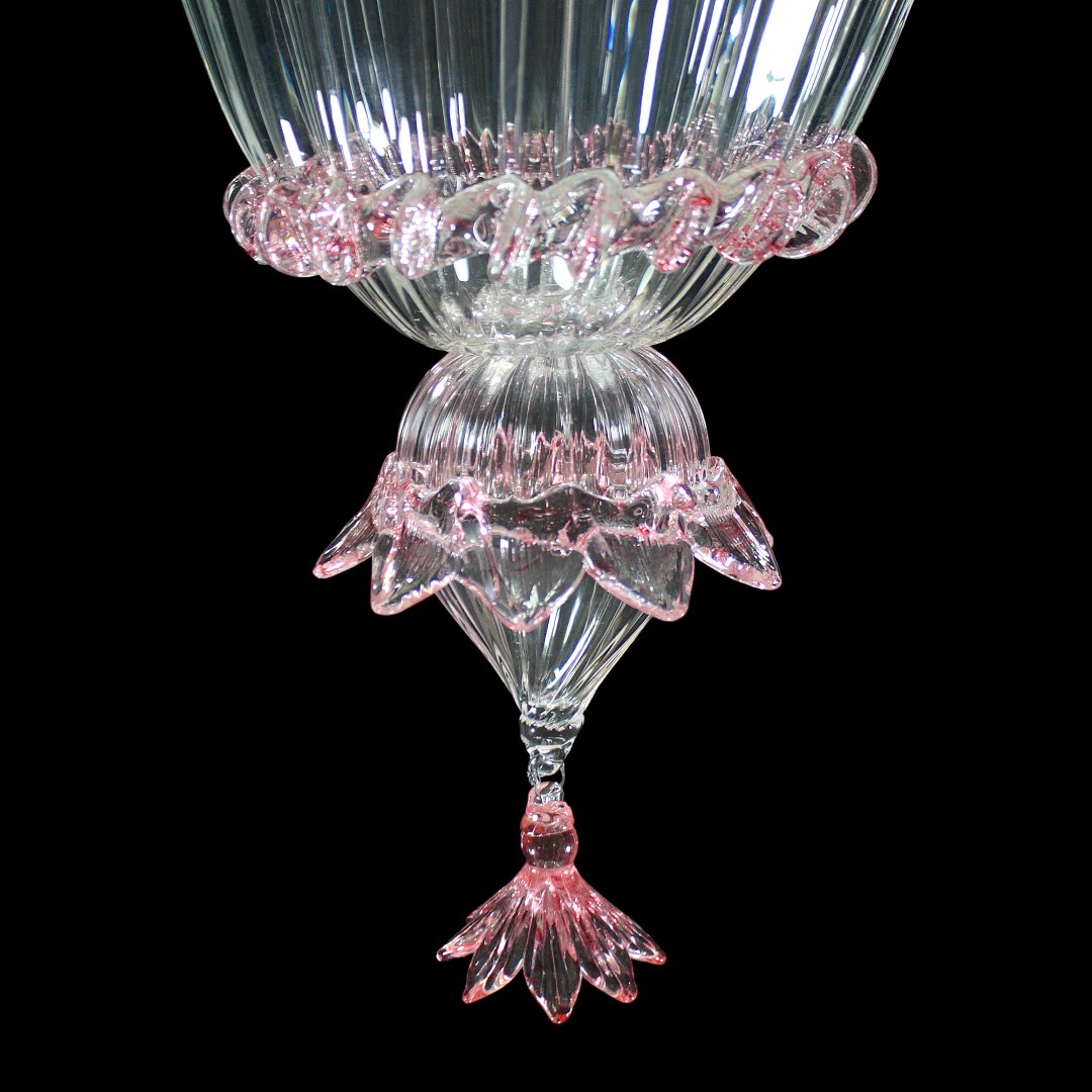 1318 ORIGINALMURANOGLASS Ceiling Lamp Ca Rampani - Venetian - Murano Glass- 2 Lights 30 см  - Вид №1