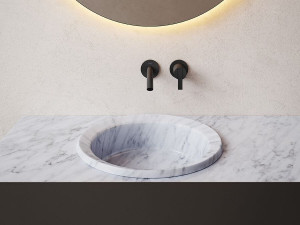 Круглый встраиваемый умывальник