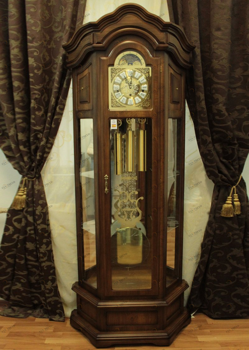 Часы напольные деревянные коричневые орех Sars SARS ДИЗАЙНЕРСКИЕ 00-3967432 Коричневый 