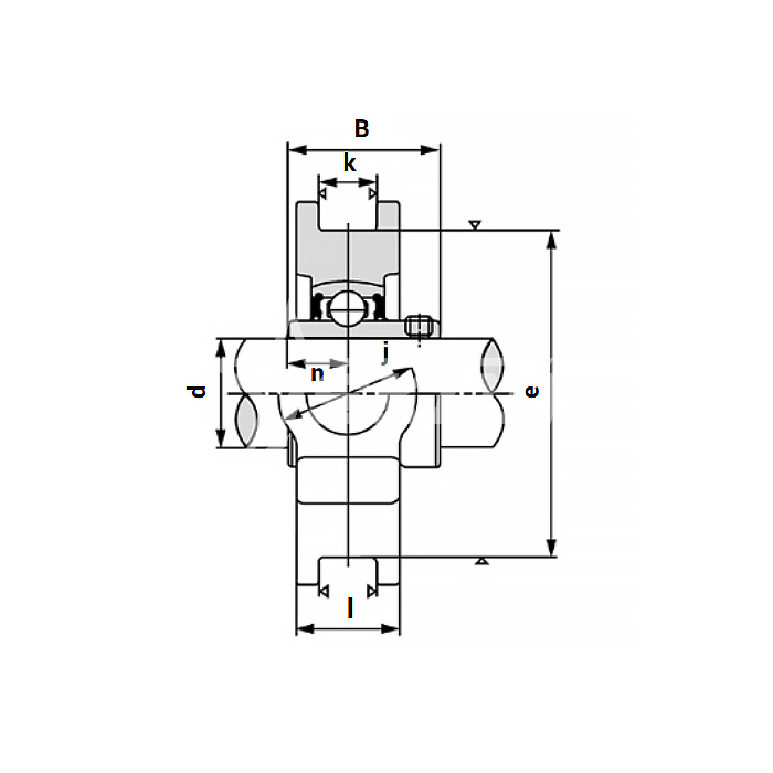 IS1884 Подшипниковый узел UCT206 ISKRA  - Вид №2