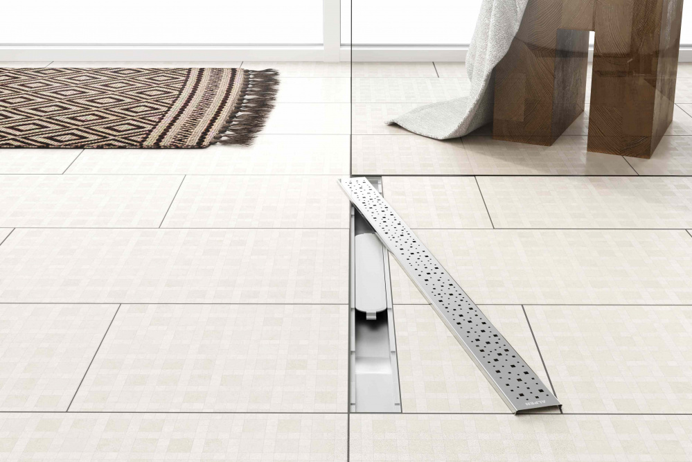 Водоотводящий желоб ALPEN Square ALP-650SN с рамкой  - Вид №2