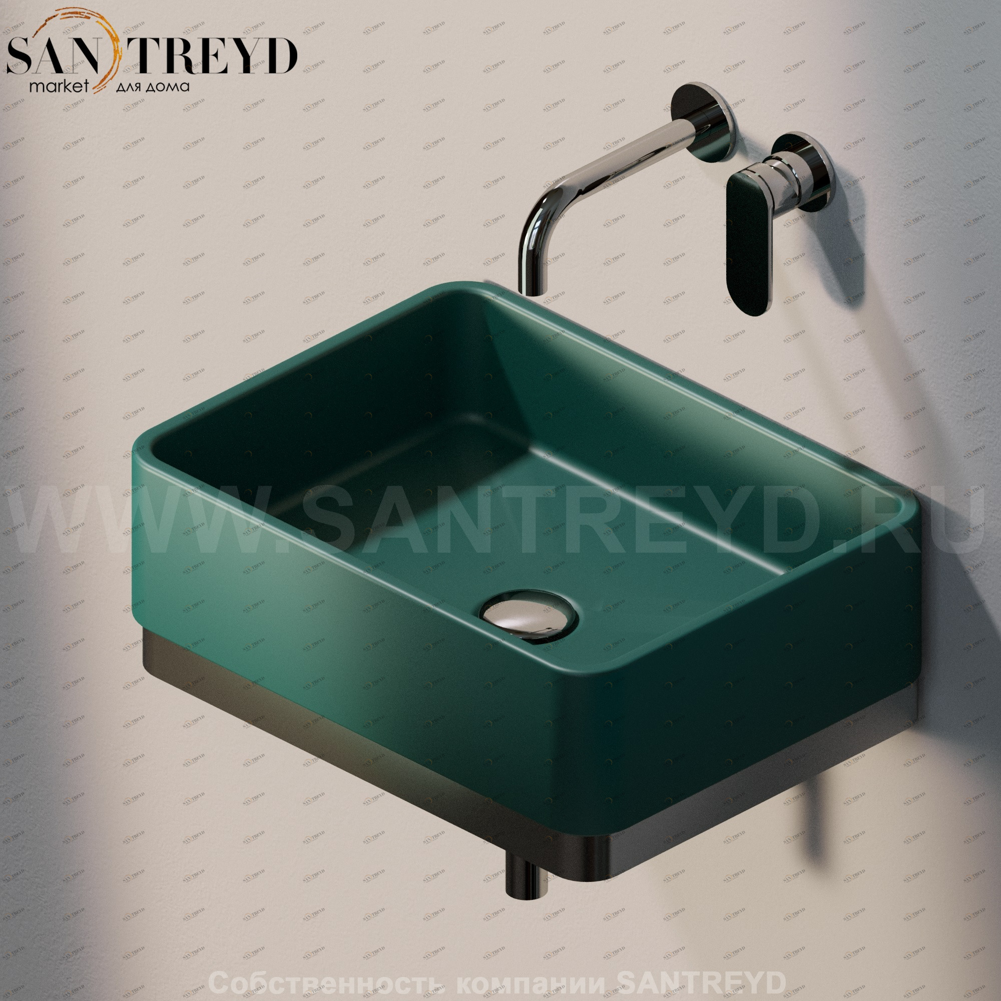 MWL485020 Подвесная раковина настенная прямоугольная Ceramica Flaminia Miniwash