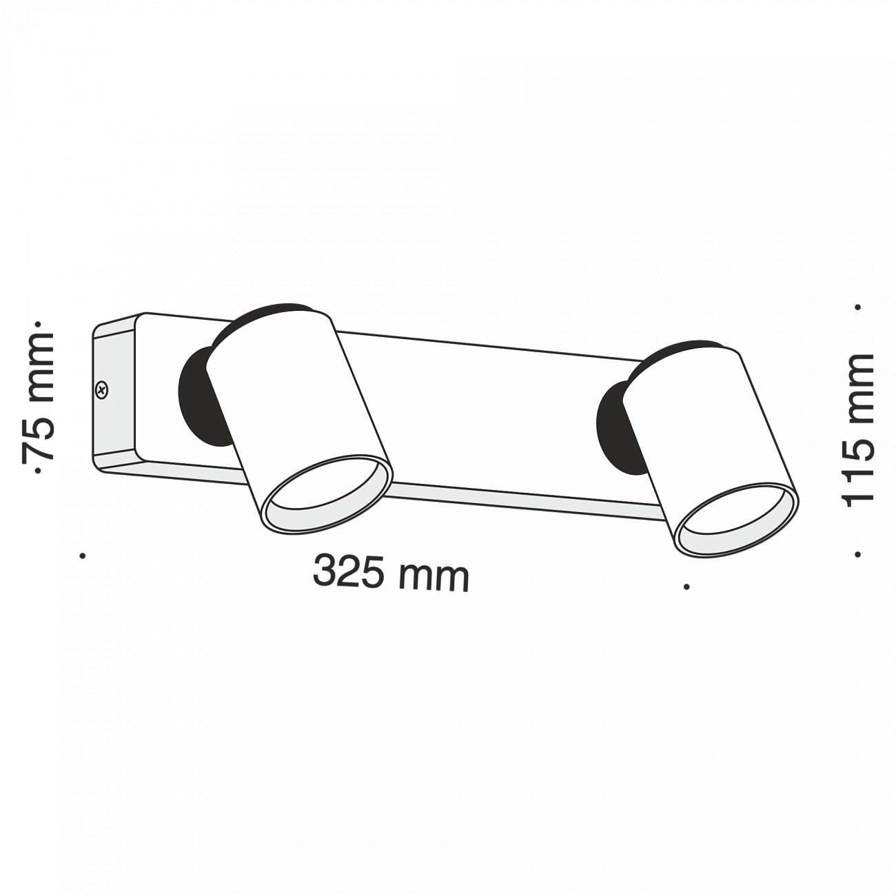 Светодиодный спот белый настенный Technical Alliot 02-W TECHNICAL CEILING & WALL, ЭЛИТНЫЕ 00-3957521 Белый  - Вид №4