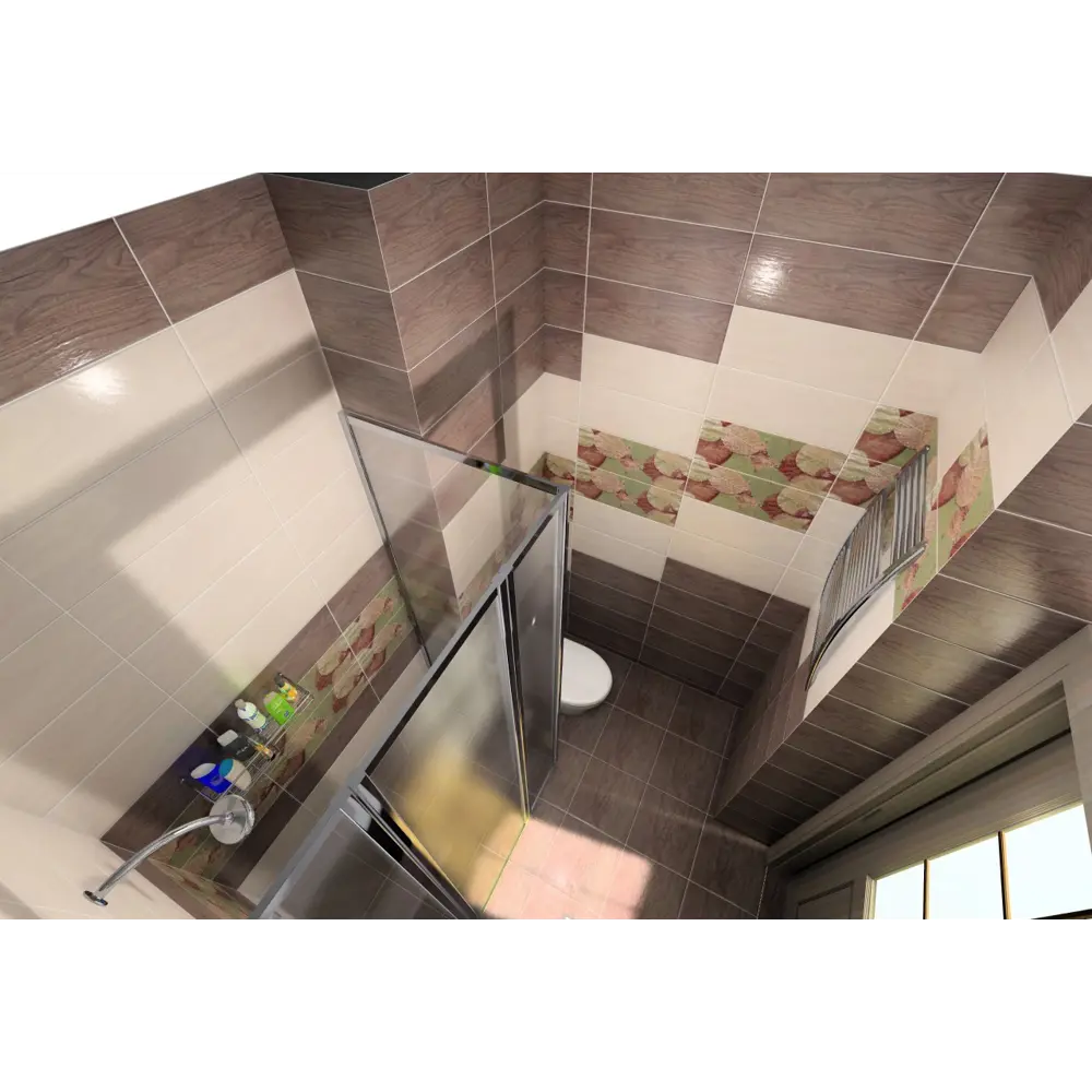 Плитка напольная Avellano Tabacco 33.3х33.3 см 1.33 м2 цвет коричневый Azori STLM-2120701 - Вид №3