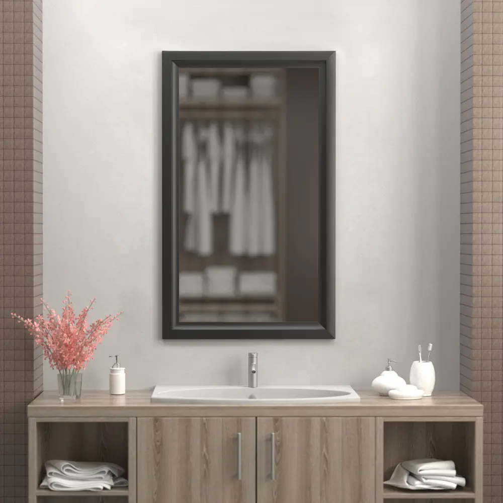 Зеркало 60х100 см цвет чёрный матовый Santreyd STLM-2188609