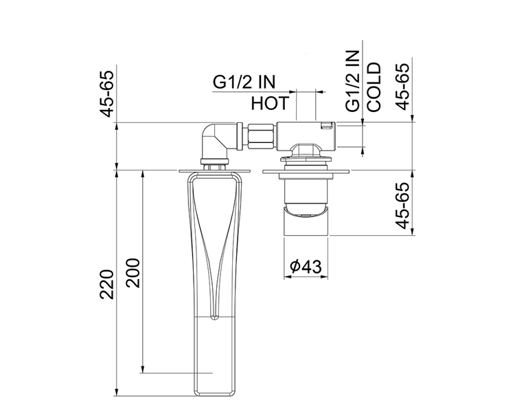 AC1039441 Излив , черный Webert #VALUE!  - Вид №1