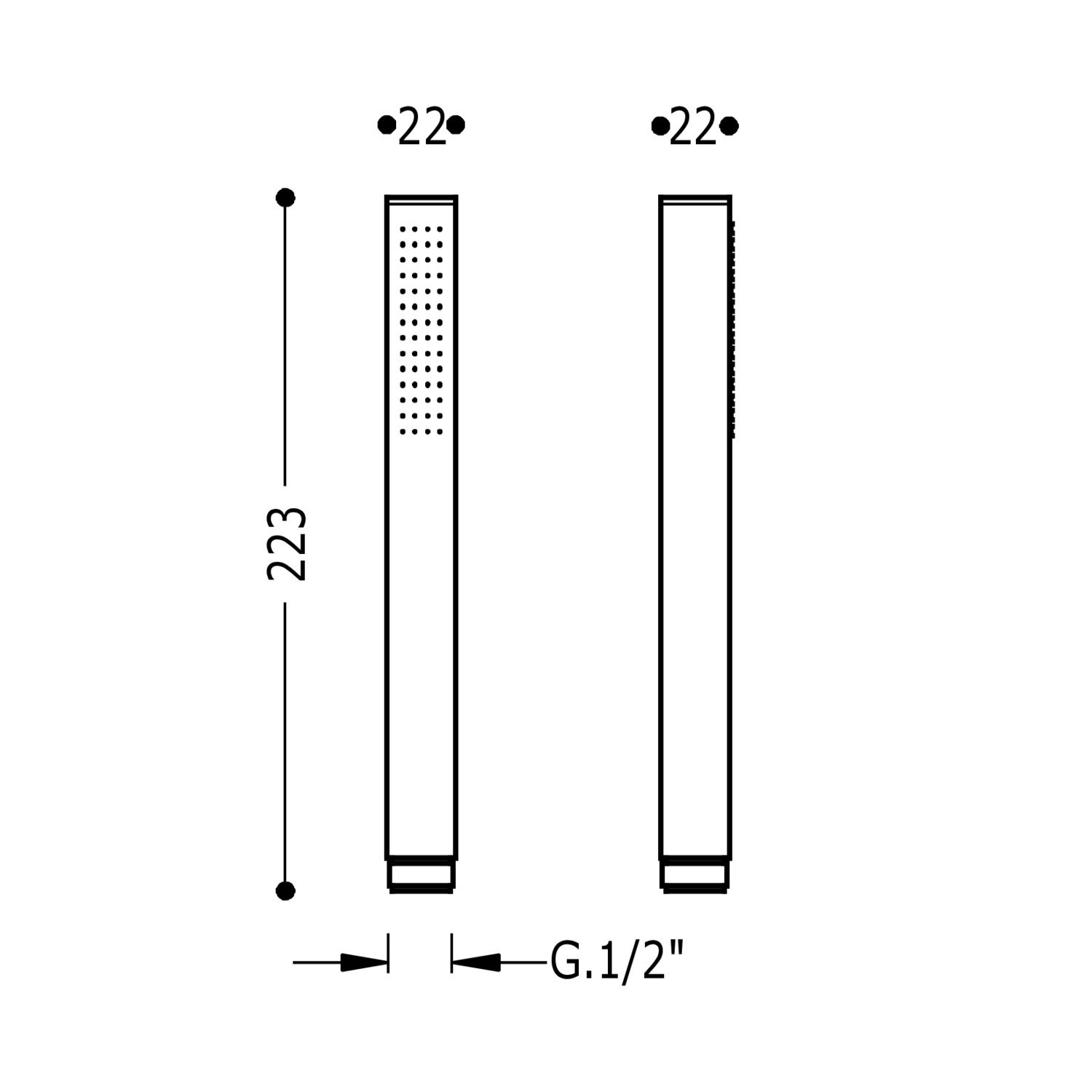 Ручной душ-00663901BL TRES RICAMBI - Вид №1