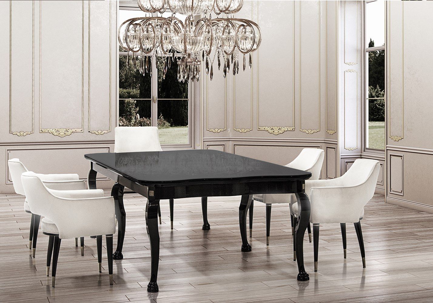 Мягкий бархатный стул с подлокотниками Formitalia Muzio ARCH-00001881 - Вид №1