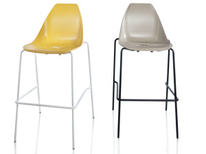 Штабелируемый барный стул из полипропилена