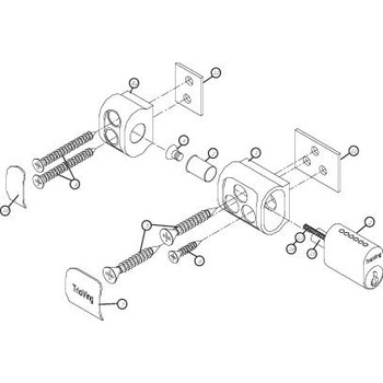 TrioVing mod.VI1080 замок оконный LK01-25