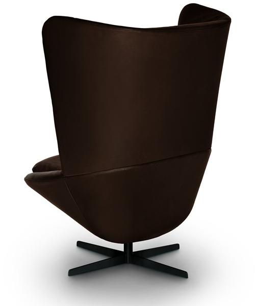 arflex Кресло Wing из кожи с 4-мя спицами и высокой спинкой Ladle sun-id-1374660 - Вид №2