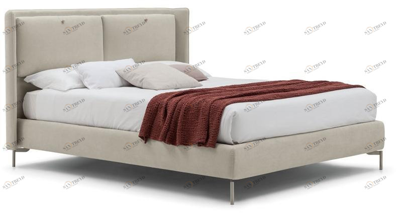 Bolzan Letti Двуспальная кровать с мягким изголовьем Kate sun-id-1445581
