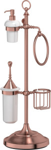 STI 635 Стойка с 5-ю аксессуарами для туалета с биде 80 cm 3SC STILMAR ANTIQUE COPPER