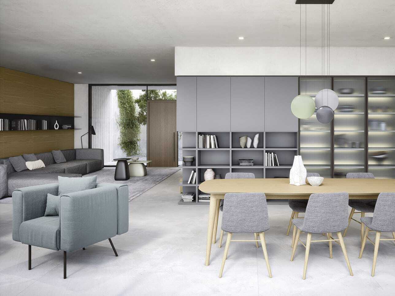 Тканевое кресло с подлокотниками Novamobili Onni ARCH-00025933 - Вид №2