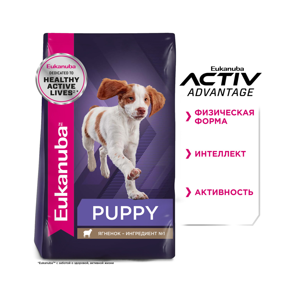 ПР0023007 Корм для щенков ягненок, рис сух. 12кг Eukanuba  - Вид №4