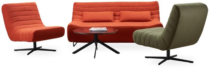 ROSSIN Мягкое кресло из акриловой ткани с 4 спицами Riffel sun-id-1347656 - Вид №6