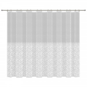 82633555 Тюль на ленте для кухни «Вента» 270х165 см цвет белый