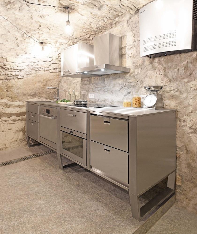 Lgtek Кухня из нержавеющей стали и дерева Window sun-id-1388816 - Вид №6