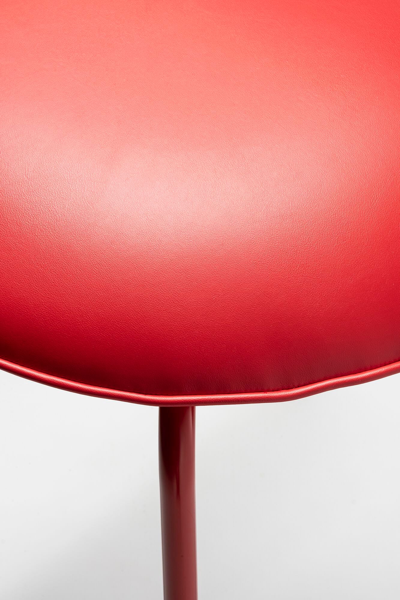 Окрашенный металлический стул со встроенной подушкой из искусственной кожи CHAIRS & MORE Lena ARCH-00091348 - Вид №6