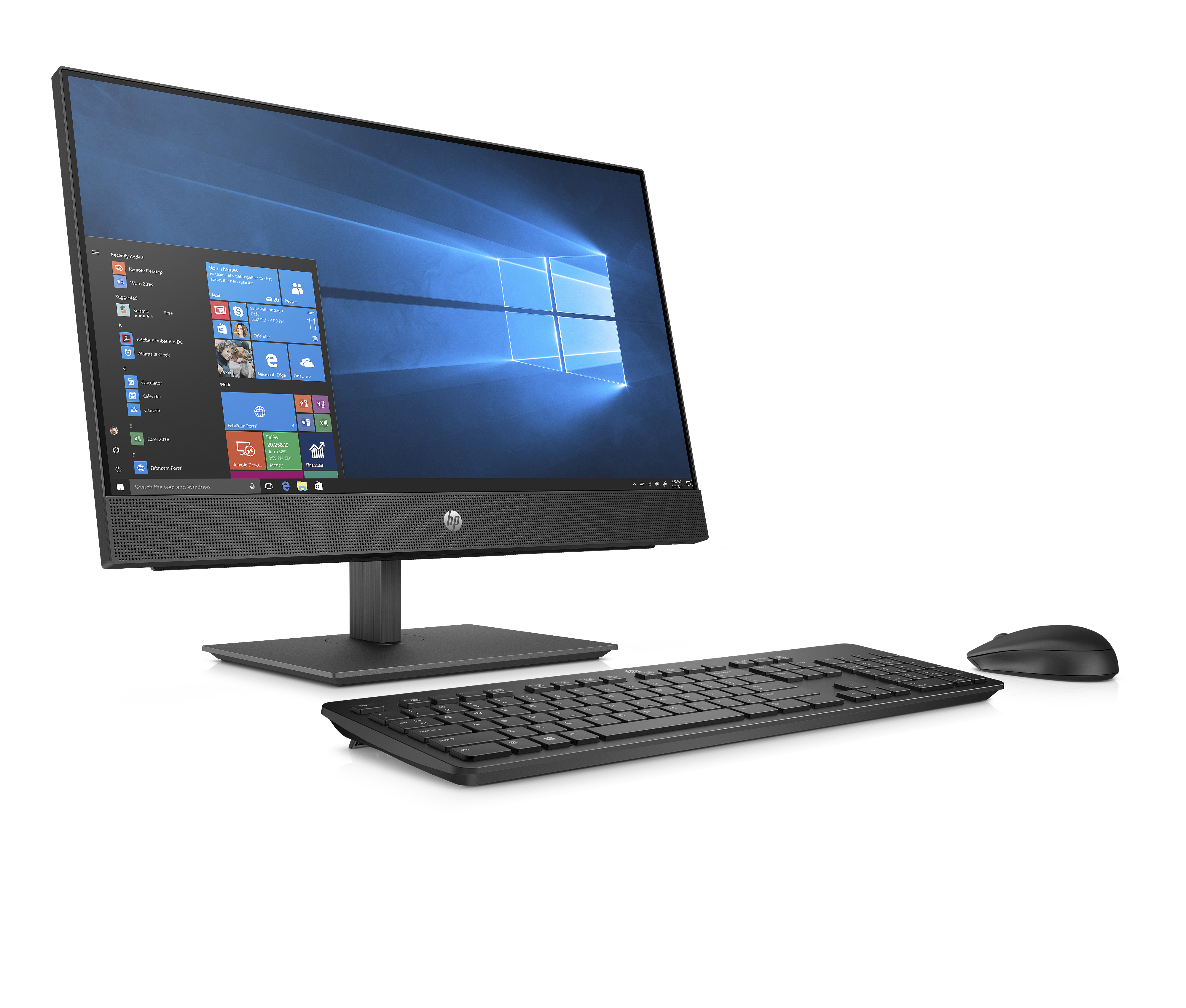 8PG95ES#ACB proone 440 g5 aio 23.8"(1920x1080 ips)/intel core i5 9500t(2.2ghz)/8192mb/256pcissdgb/nodvd/wifi/war 1y/w10pro + serial port, has stand / vesa plate dib, spec HP Santreyd  - Вид №3