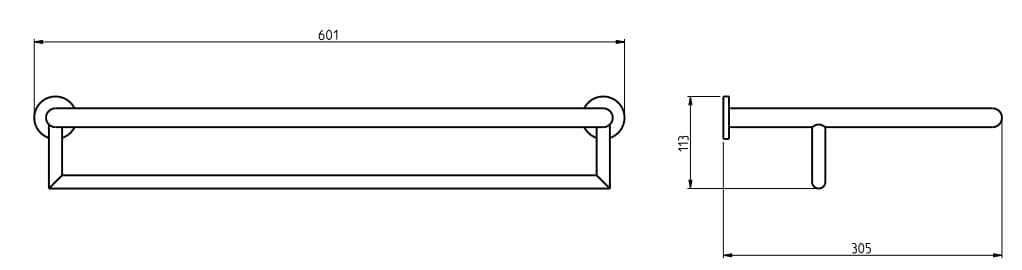 Держатель для полотенец Rubinetterie Frattini аксессуары ARCH-00151457 - Вид №2