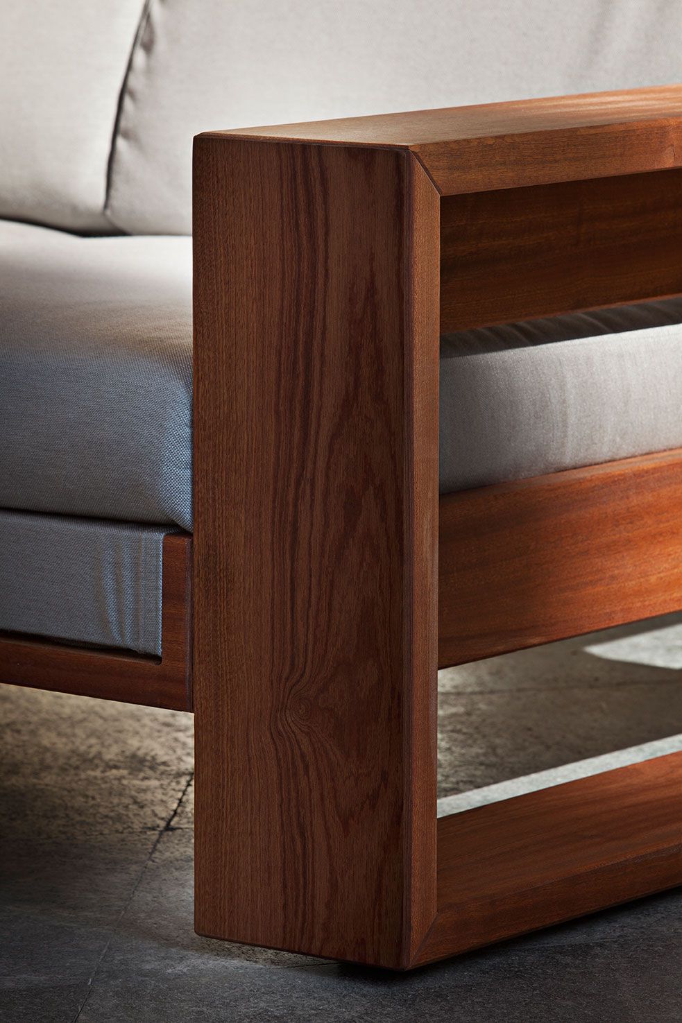 3-местный диван из красного дерева и ткани Exteta Bellagio ARCH-00110556 - Вид №8