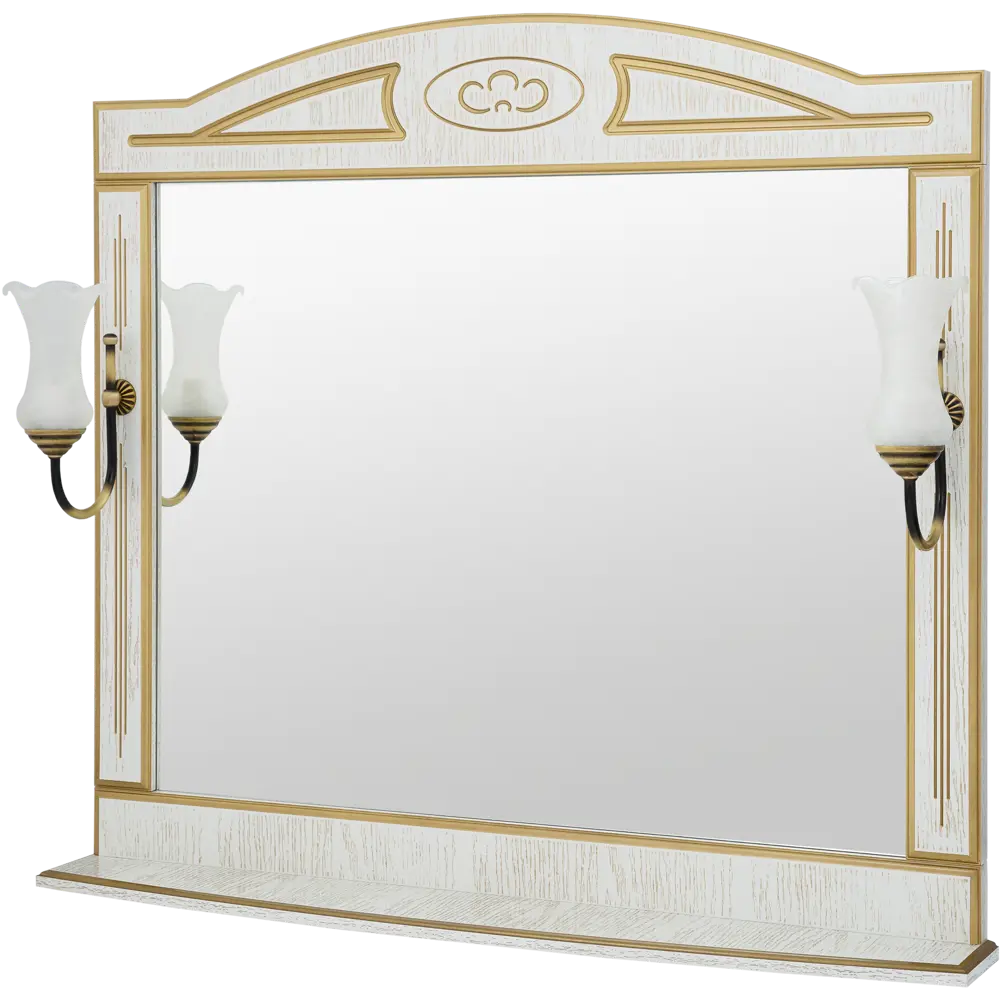 Зеркало «Луиза» 105 см цвет белое золото Santreyd STLM-2168718 - Вид №1