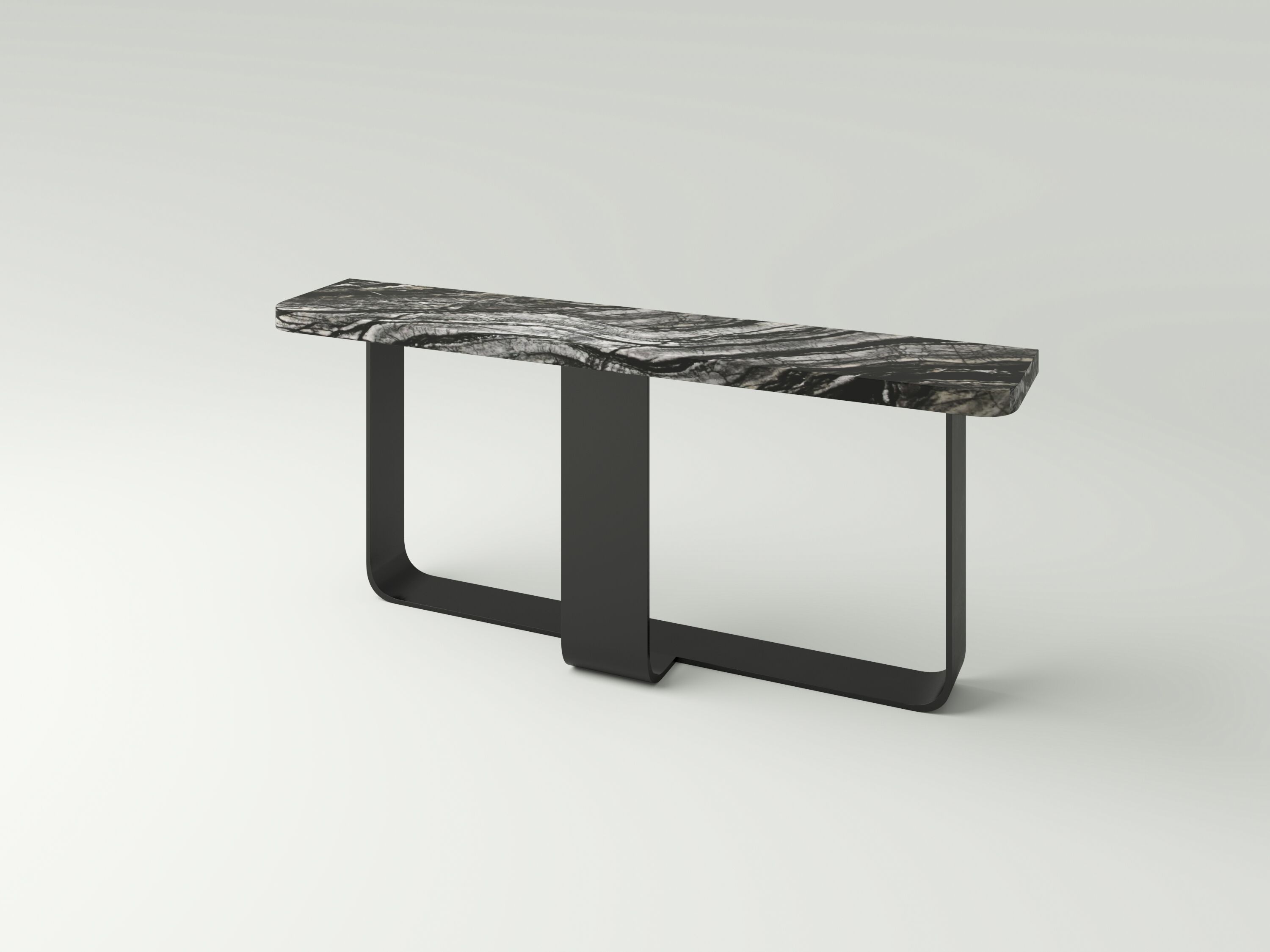 Дубовая консоль с каменным верхом NITZAN HOME OMA ARCH-00149055 - Вид №1