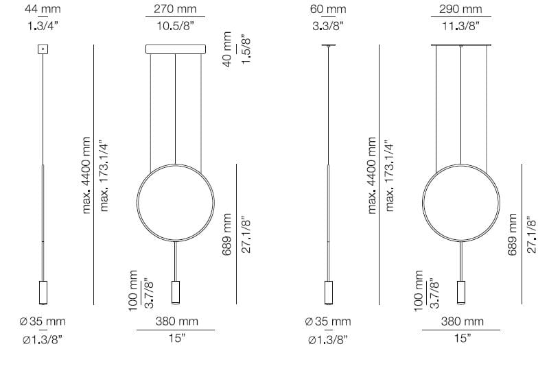 Регулируемый светодиодный подвесной светильник Estiluz Revolta ARCH-00041673 - Вид №8