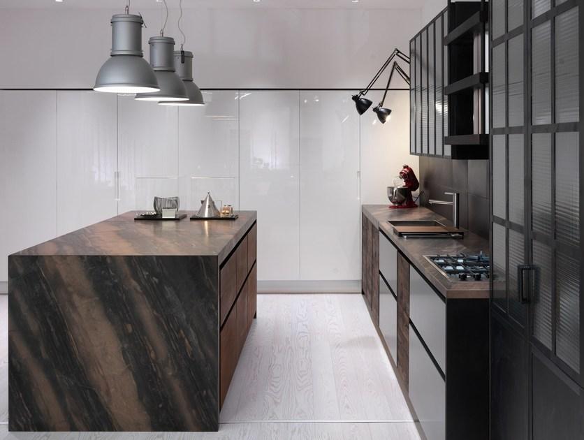 Aster Cucine Кухня с островом без ручек Factory sun-id-1429610 - Вид №2