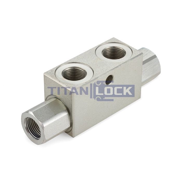 Гидрозамок односторонний, 1/4", BP/BP, сталь, TLSHL1/4FF TITAN LOCK  - Вид №1