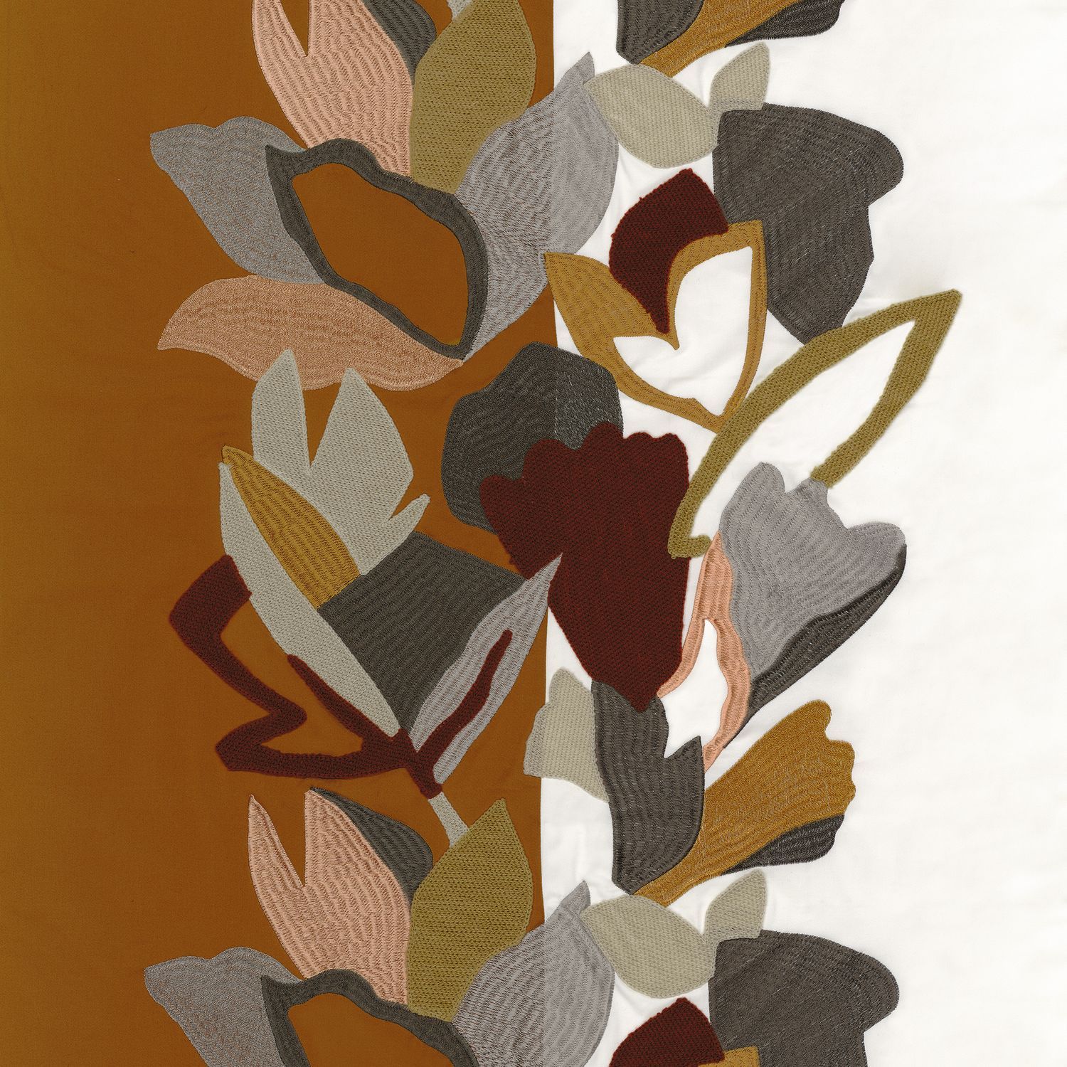 Хлопковая вышитая ткань с цветочным рисунком Casamance Xalapa ARCH-00085137 - Вид №1