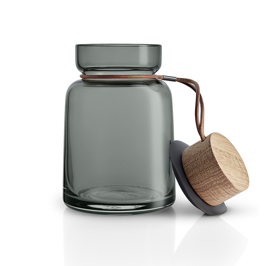 Банка с дубовой крышкой 700 мл серая Silhouette EVA SOLO  00-3872312 Бежевый;серый  - Вид №4