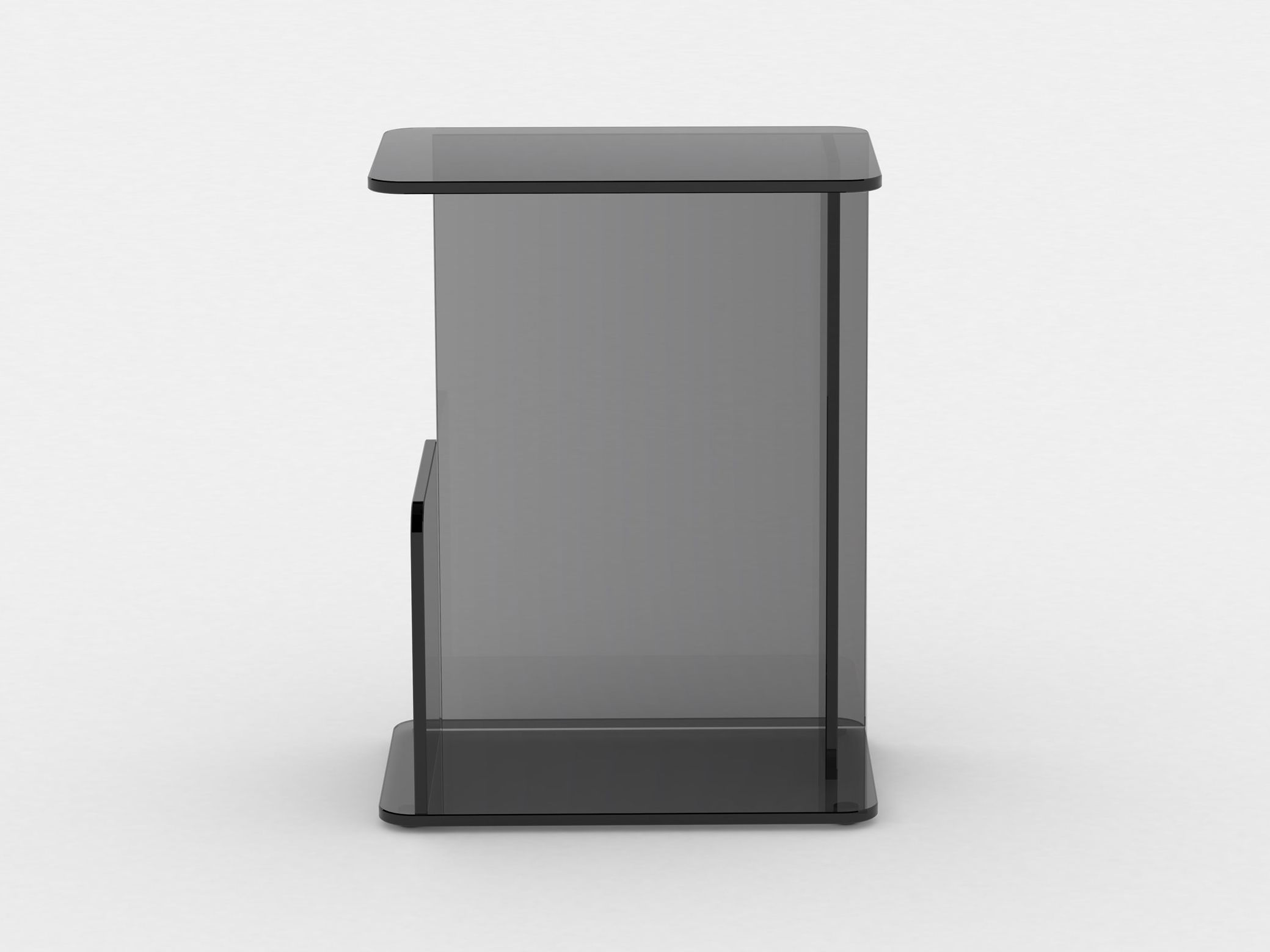 Высокий прямоугольный журнальный столик из закаленного стекла Case LUCENT ARCH-00074409 - Вид №11